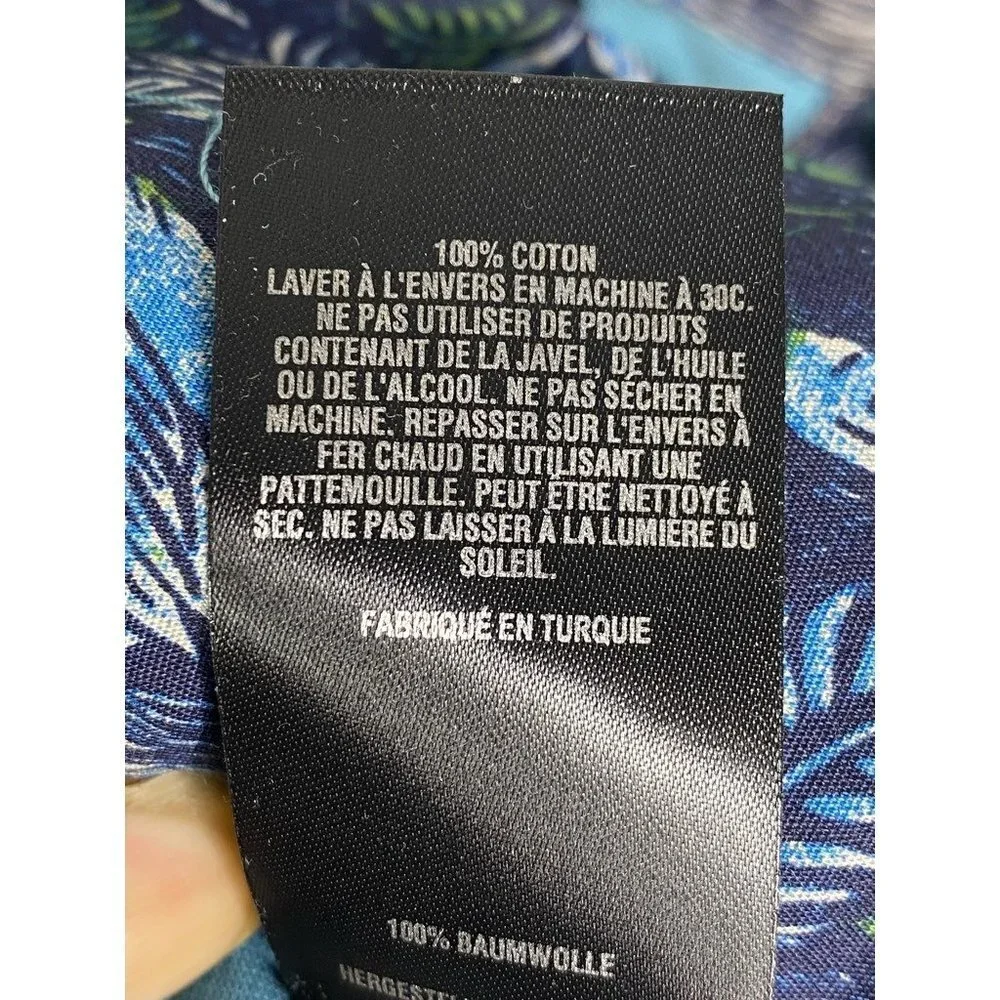 Ted Baker Mens Chino Shorts Blue Flat Front Pockets 100% Cotton Twill Zip 36 New